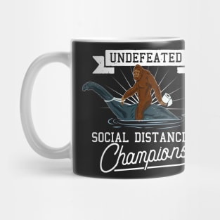 Social Distancing World Champions Funny Antisocial Introvert Mug